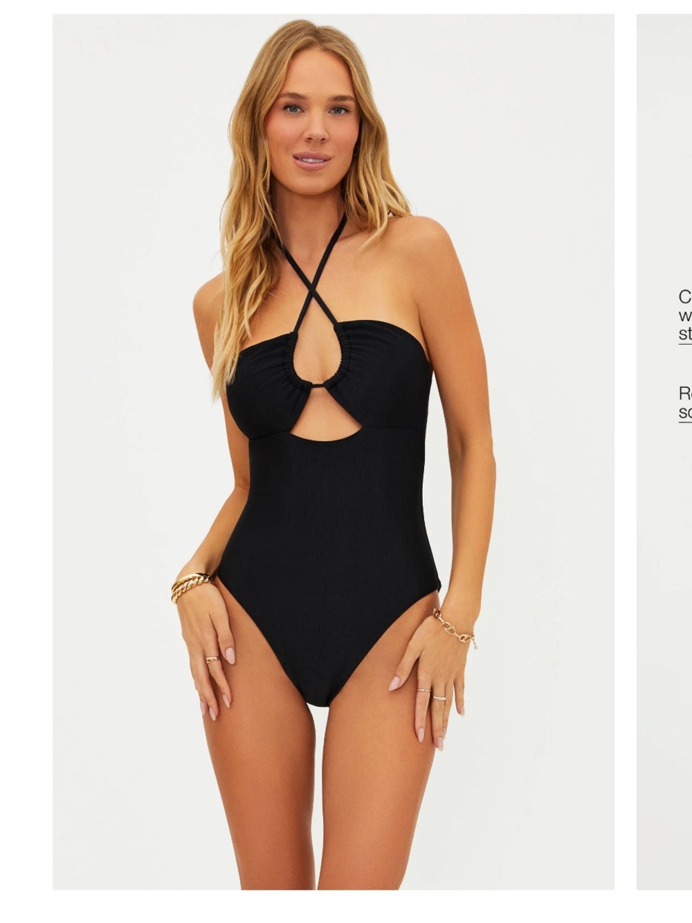 Beach Riot Black Tie One Piece Phoenix Bathing Suit